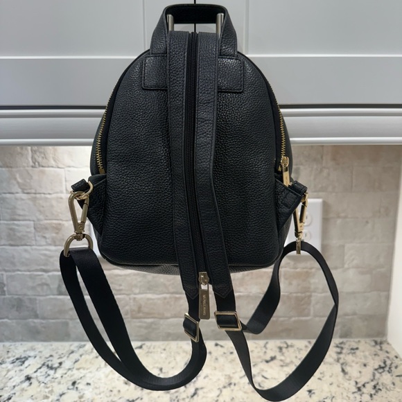 cheap mk mini backpack Michael Kors EUC Black Leather Mini Backpack